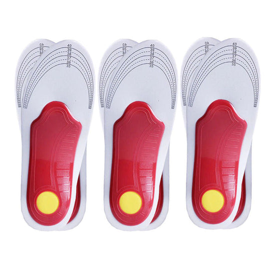 High Arch Support Insoles - 3 Pairs